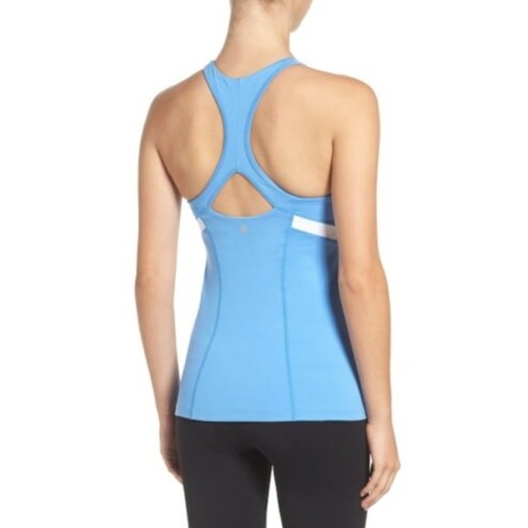 Zella Game On Shelf Bra Tank Blue Lapis Sz XXS NWT - Picture 2 of 6